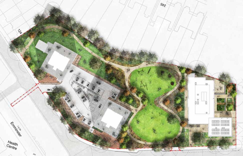 CGI - Plan of proposed Abbey development