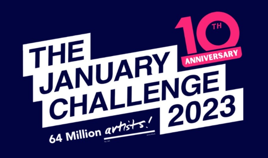 Image reads: The January Challenge 2023. 10 Year Anniversary